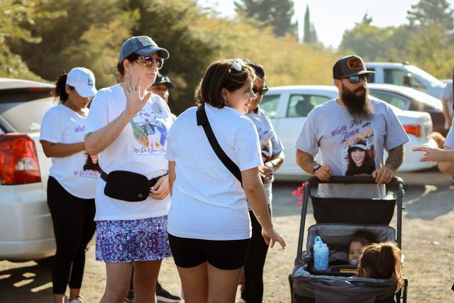 Walkers at the 2025 Walk for Jenn