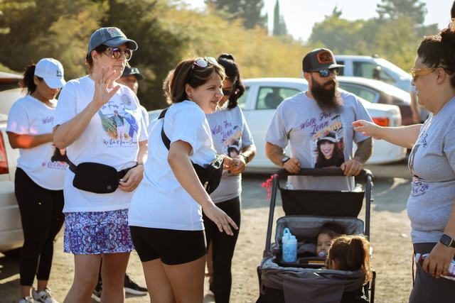 Walkers at the 2025 Walk for Jenn