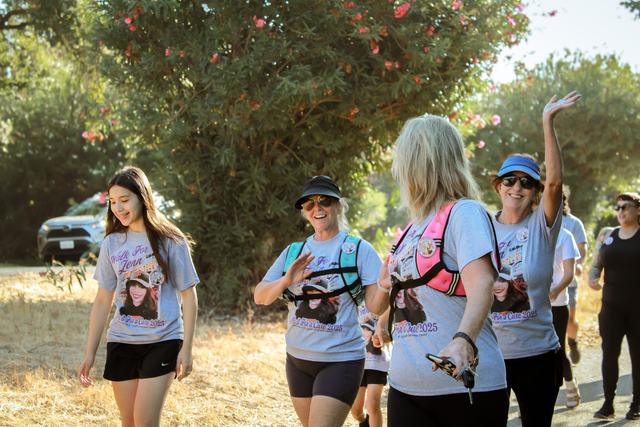 Walkers at the 2025 Walk for Jenn